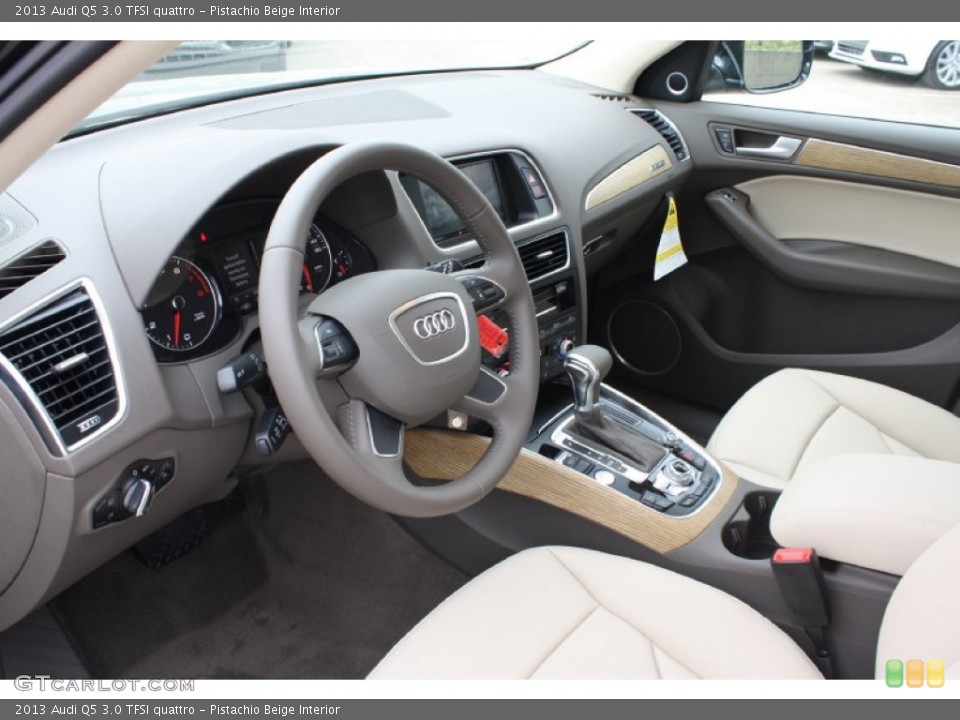 Pistachio Beige Interior Prime Interior for the 2013 Audi Q5 3.0 TFSI quattro #78807635