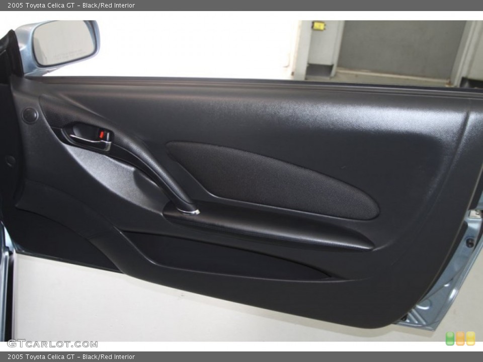 Black/Red Interior Door Panel for the 2005 Toyota Celica GT #78807680
