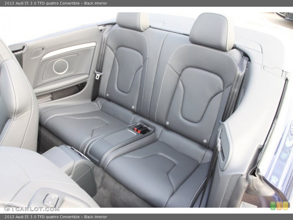 Black Interior Rear Seat for the 2013 Audi S5 3.0 TFSI quattro Convertible #78808703