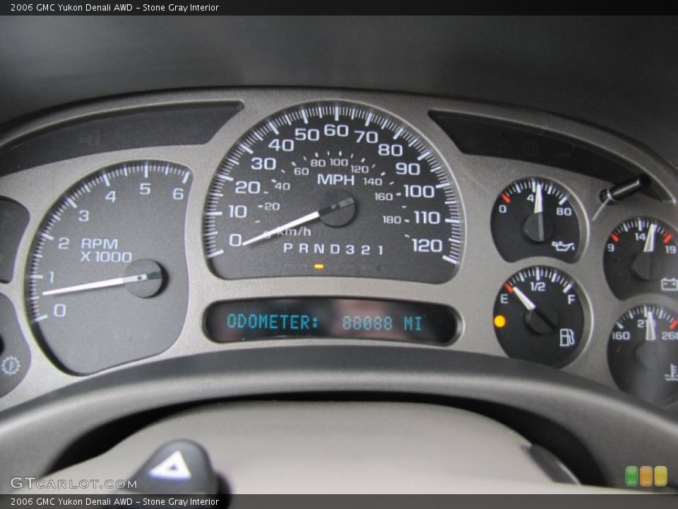 Stone Gray Interior Gauges for the 2006 GMC Yukon Denali AWD #78808789