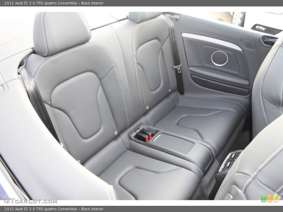 Black Interior Rear Seat for the 2013 Audi S5 3.0 TFSI quattro Convertible #78808820