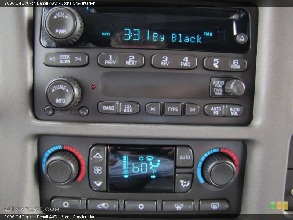 Stone Gray Interior Controls for the 2006 GMC Yukon Denali AWD #78808997
