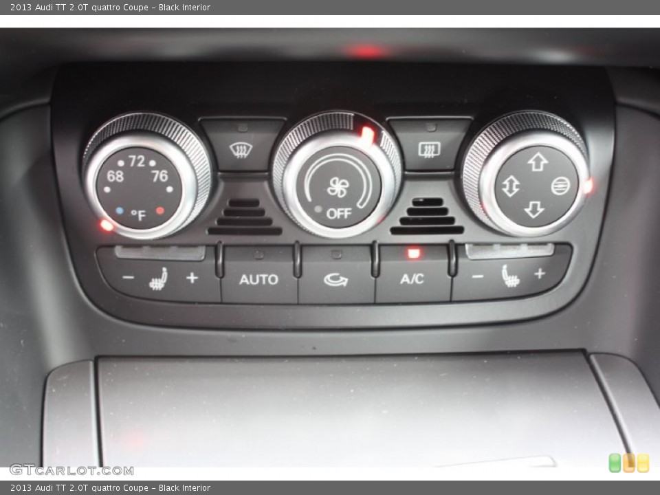 Black Interior Controls for the 2013 Audi TT 2.0T quattro Coupe #78809215