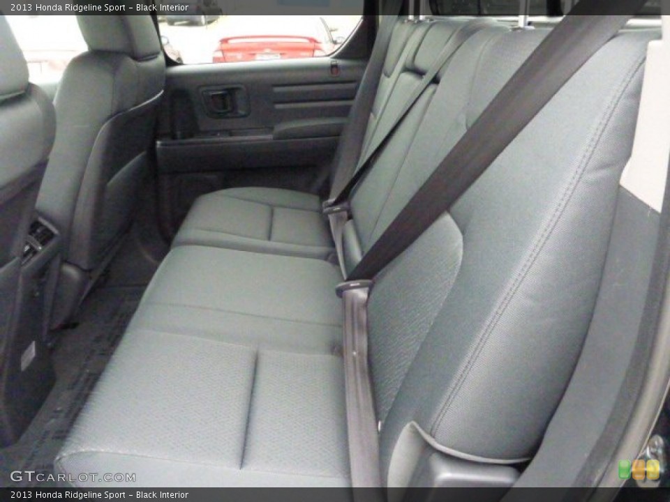 Black Interior Rear Seat for the 2013 Honda Ridgeline Sport #78810179