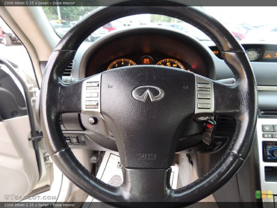 Stone Interior Steering Wheel for the 2006 Infiniti G 35 x Sedan #78811122