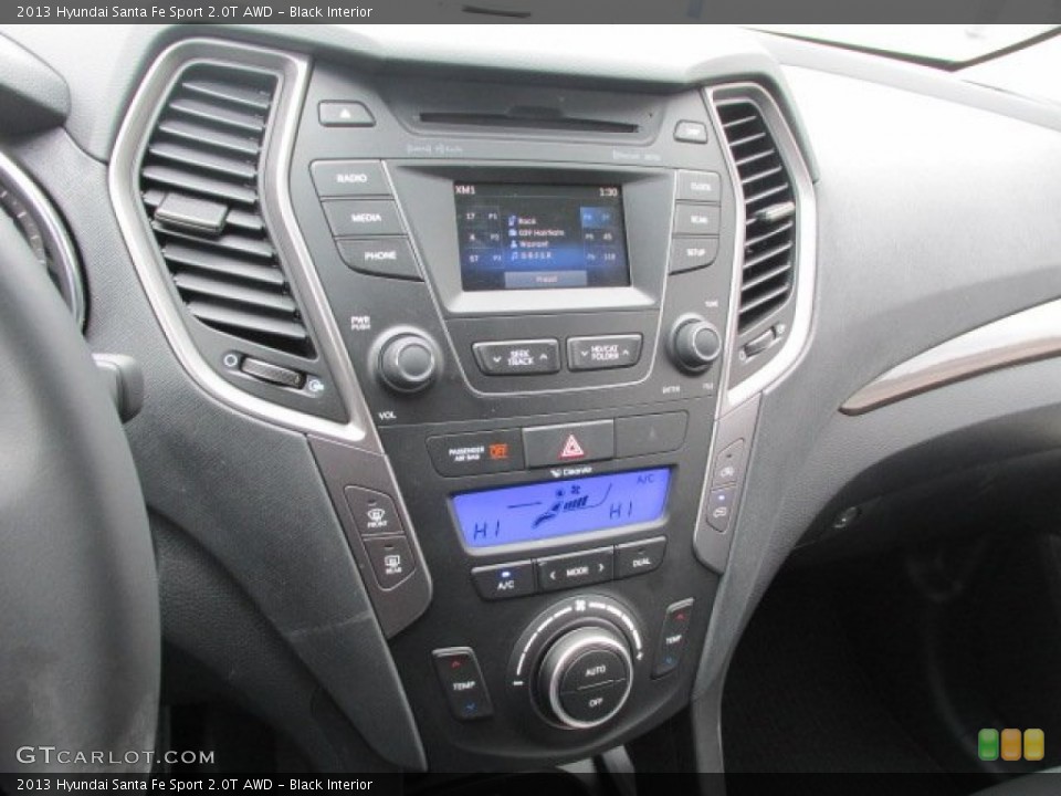 Black Interior Controls for the 2013 Hyundai Santa Fe Sport 2.0T AWD #78811301