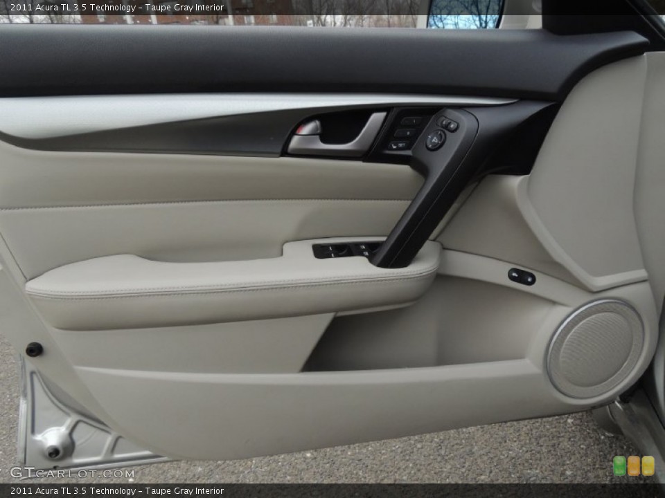 Taupe Gray Interior Door Panel for the 2011 Acura TL 3.5 Technology #78811502