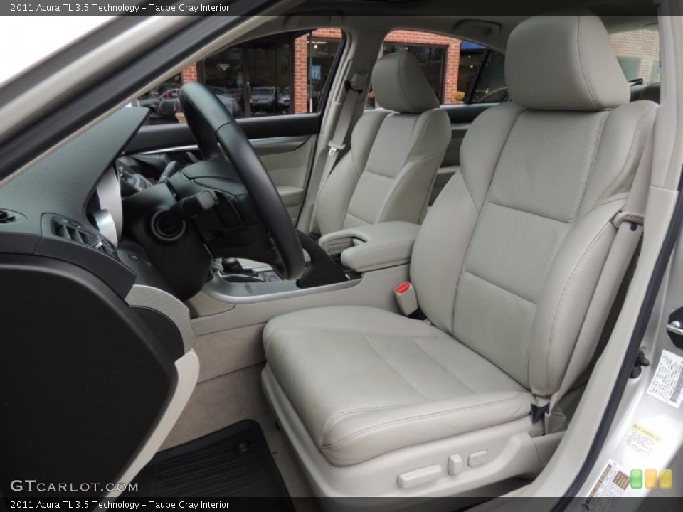 Taupe Gray Interior Front Seat for the 2011 Acura TL 3.5 Technology #78811562
