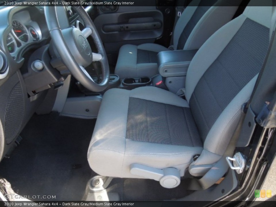 Dark Slate Gray/Medium Slate Gray Interior Photo for the 2010 Jeep Wrangler Sahara 4x4 #78813080