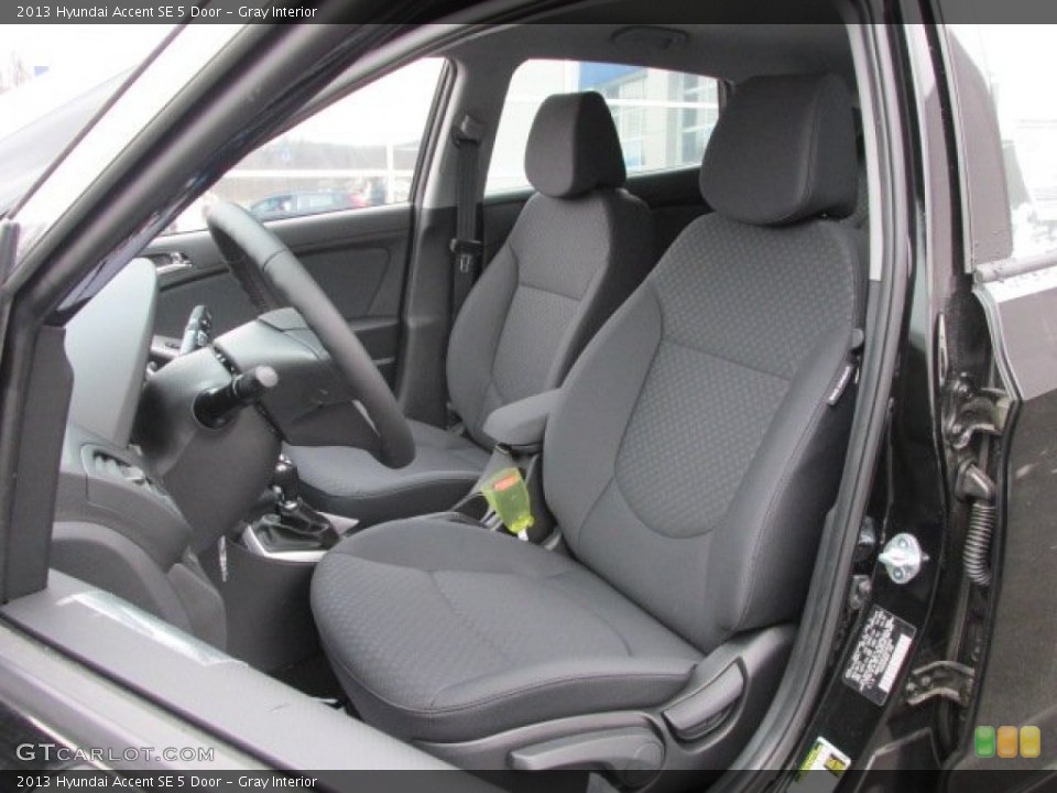 Gray Interior Front Seat for the 2013 Hyundai Accent SE 5 Door #78813880