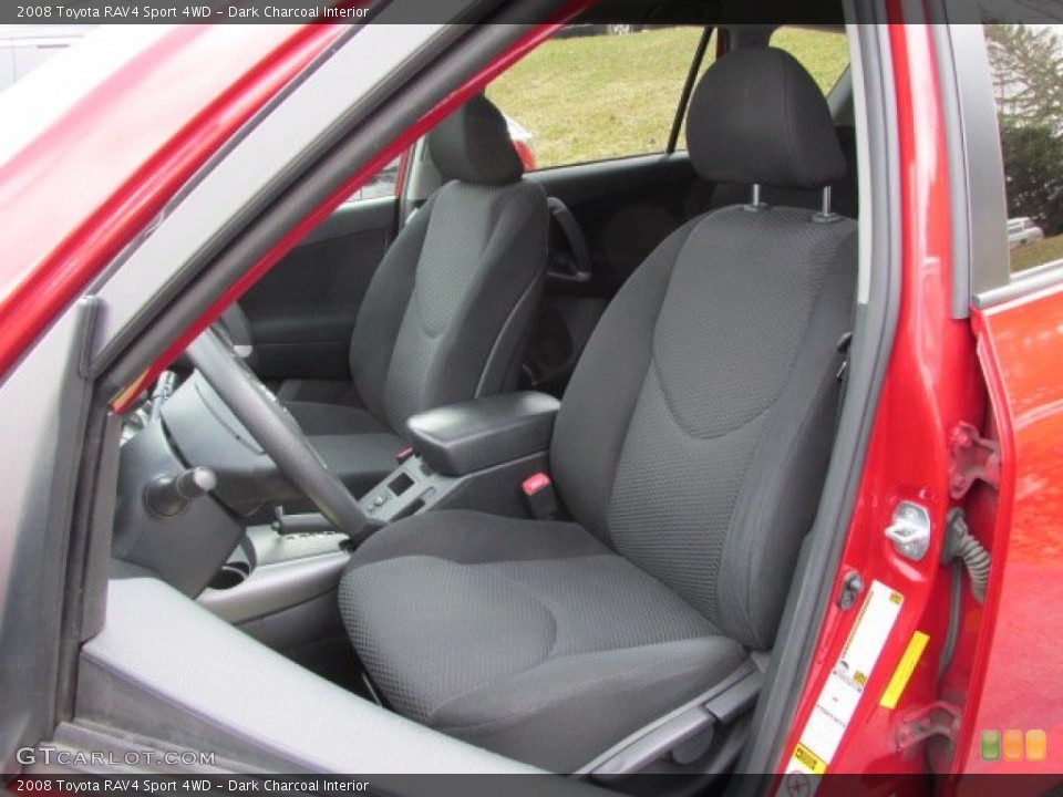 Dark Charcoal Interior Front Seat for the 2008 Toyota RAV4 Sport 4WD #78814259