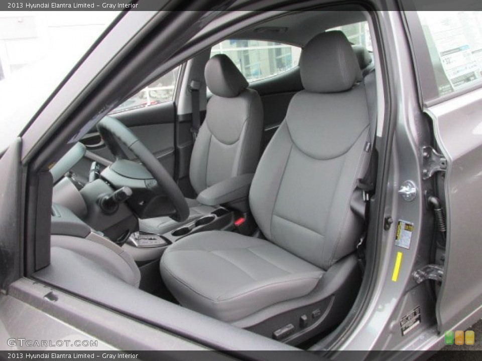 Gray Interior Front Seat for the 2013 Hyundai Elantra Limited #78814507