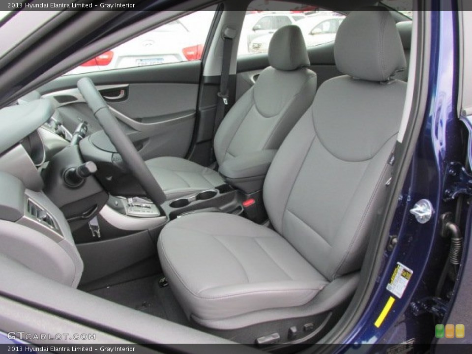 Gray Interior Front Seat for the 2013 Hyundai Elantra Limited #78814865