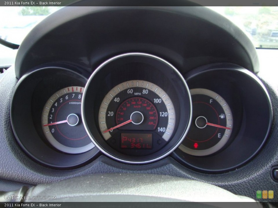 Black Interior Gauges for the 2011 Kia Forte EX #78815520