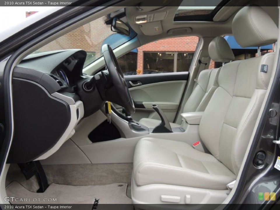 Taupe Interior Front Seat for the 2010 Acura TSX Sedan #78815577