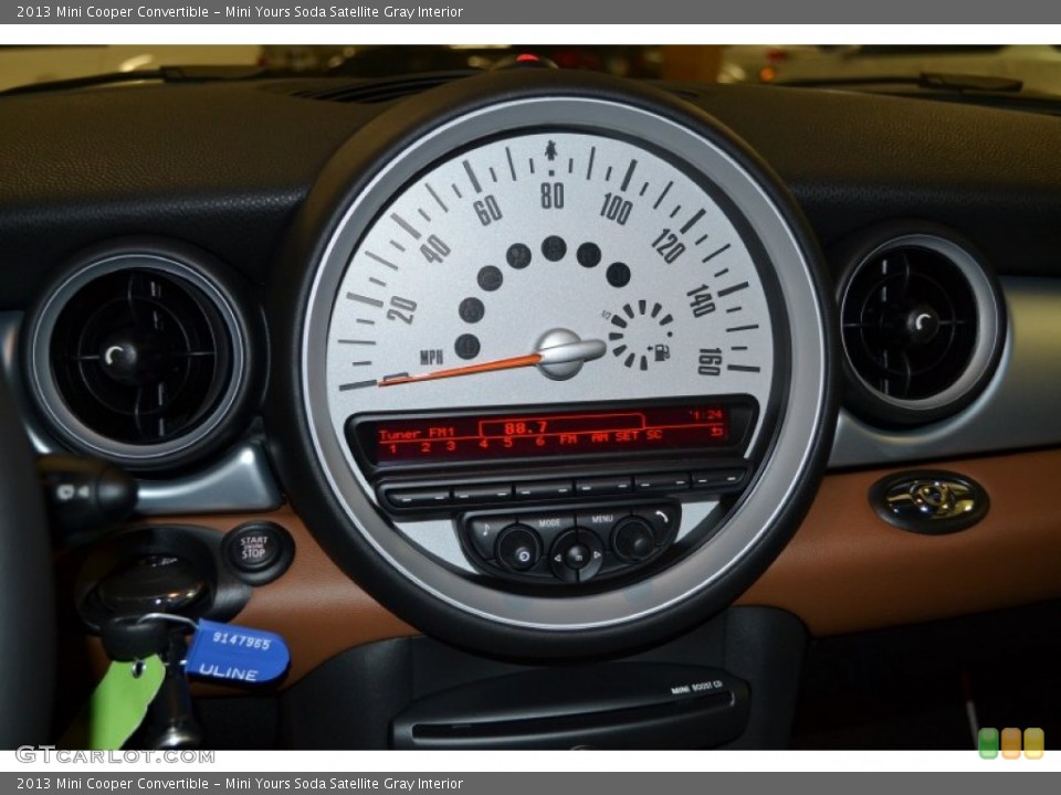 Mini Yours Soda Satellite Gray Interior Gauges for the 2013 Mini Cooper Convertible #78815593