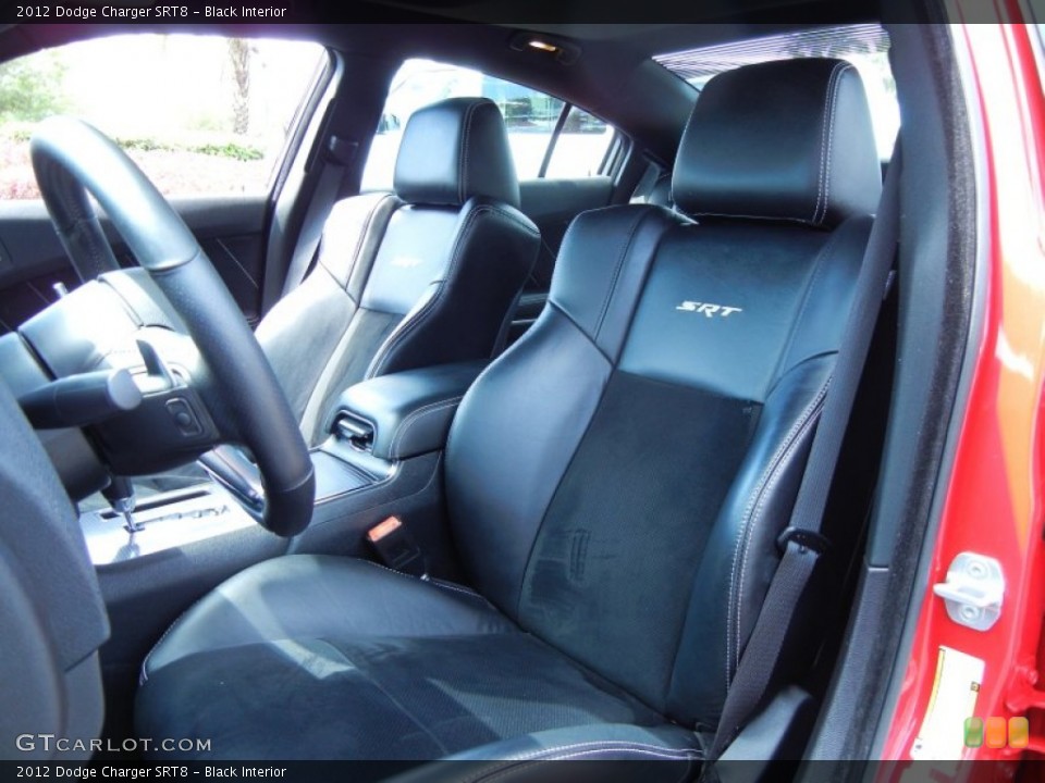 Black Interior Front Seat for the 2012 Dodge Charger SRT8 #78815695