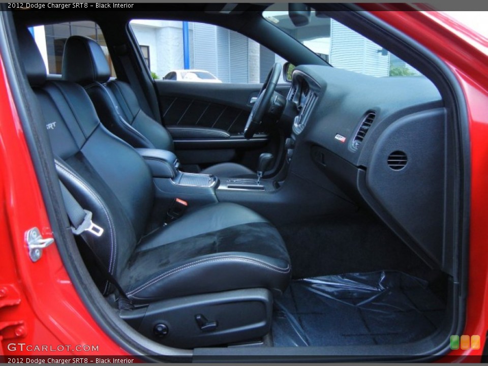 Black Interior Front Seat for the 2012 Dodge Charger SRT8 #78815783