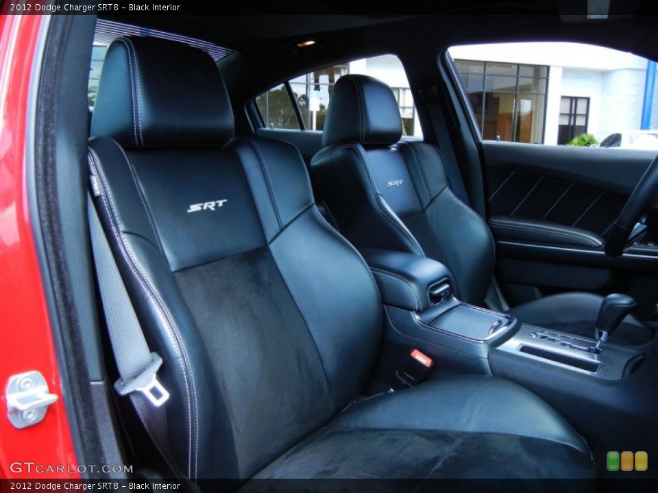 Black Interior Front Seat for the 2012 Dodge Charger SRT8 #78815802