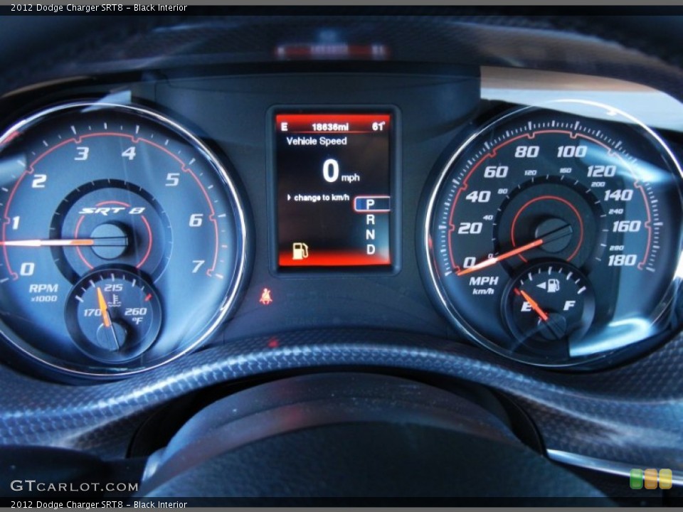 Black Interior Gauges for the 2012 Dodge Charger SRT8 #78815882