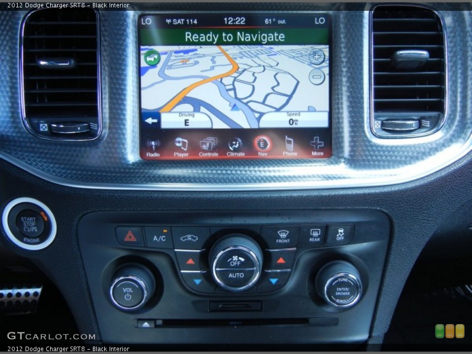Black Interior Navigation for the 2012 Dodge Charger SRT8 #78815903