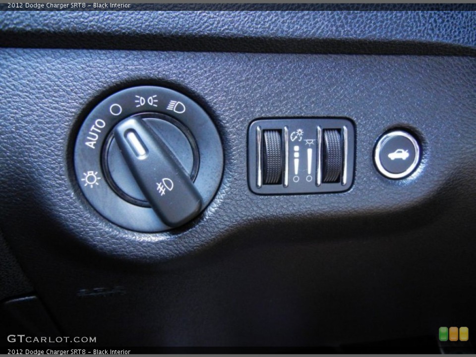 Black Interior Controls for the 2012 Dodge Charger SRT8 #78815945