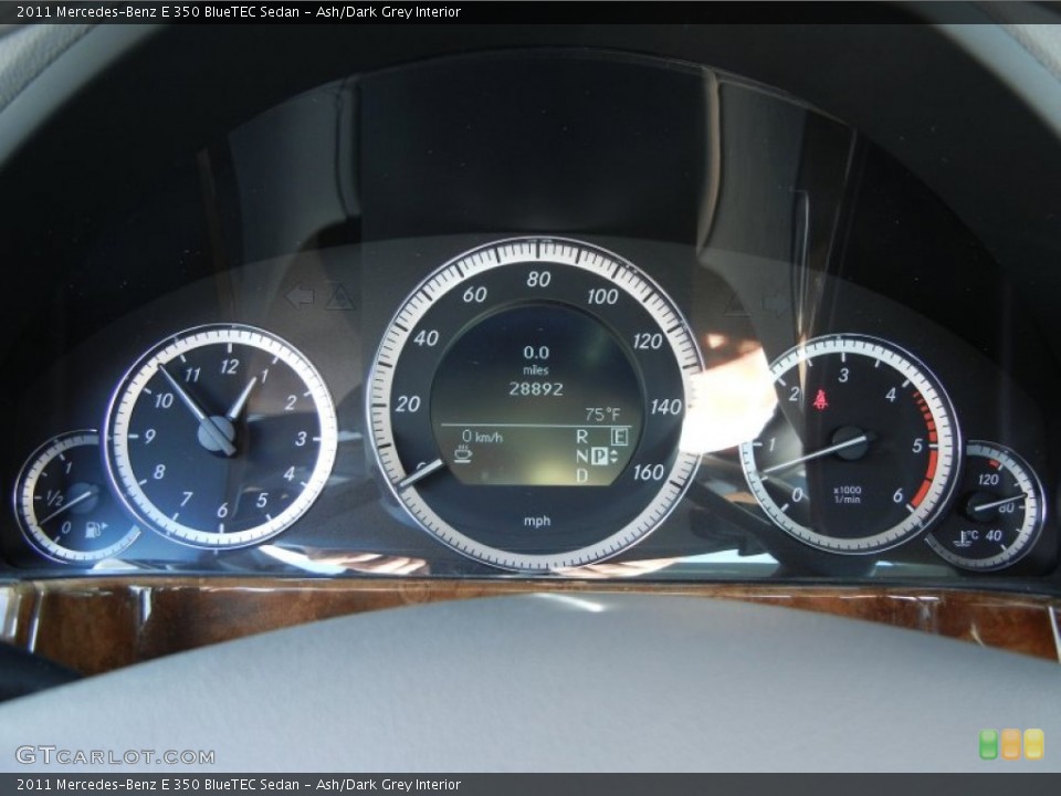 Ash/Dark Grey Interior Gauges for the 2011 Mercedes-Benz E 350 BlueTEC Sedan #78816538