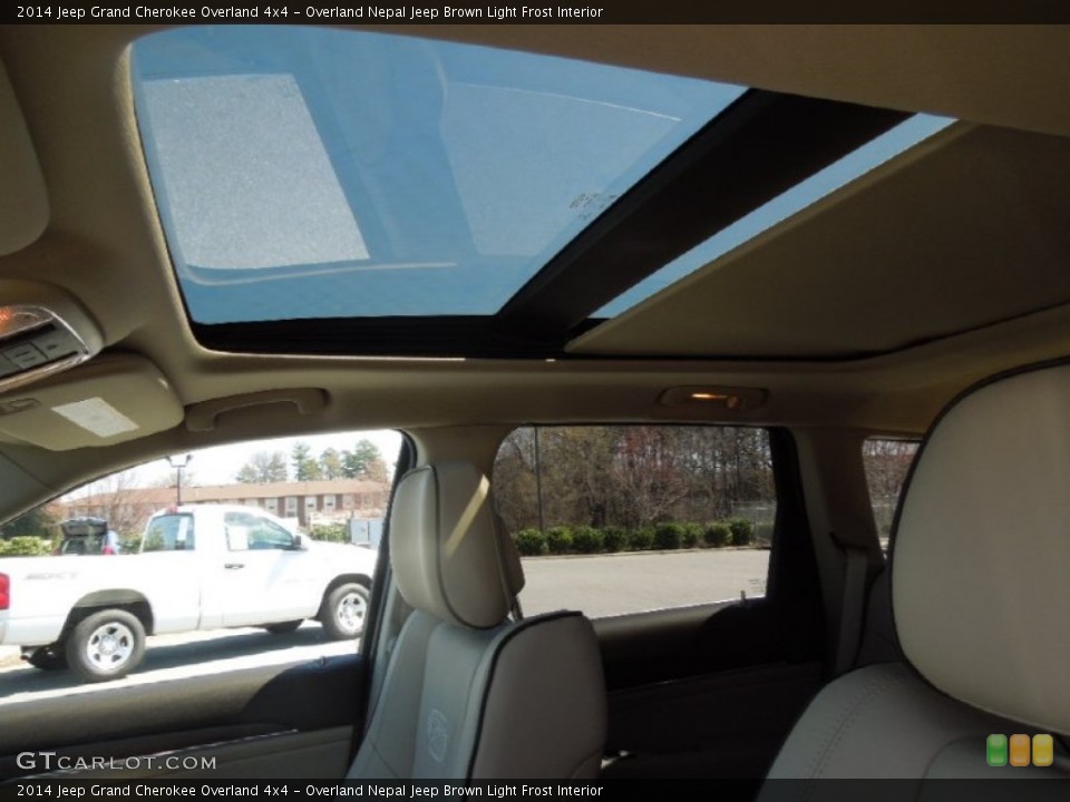 Overland Nepal Jeep Brown Light Frost Interior Sunroof for the 2014 Jeep Grand Cherokee Overland 4x4 #78818078