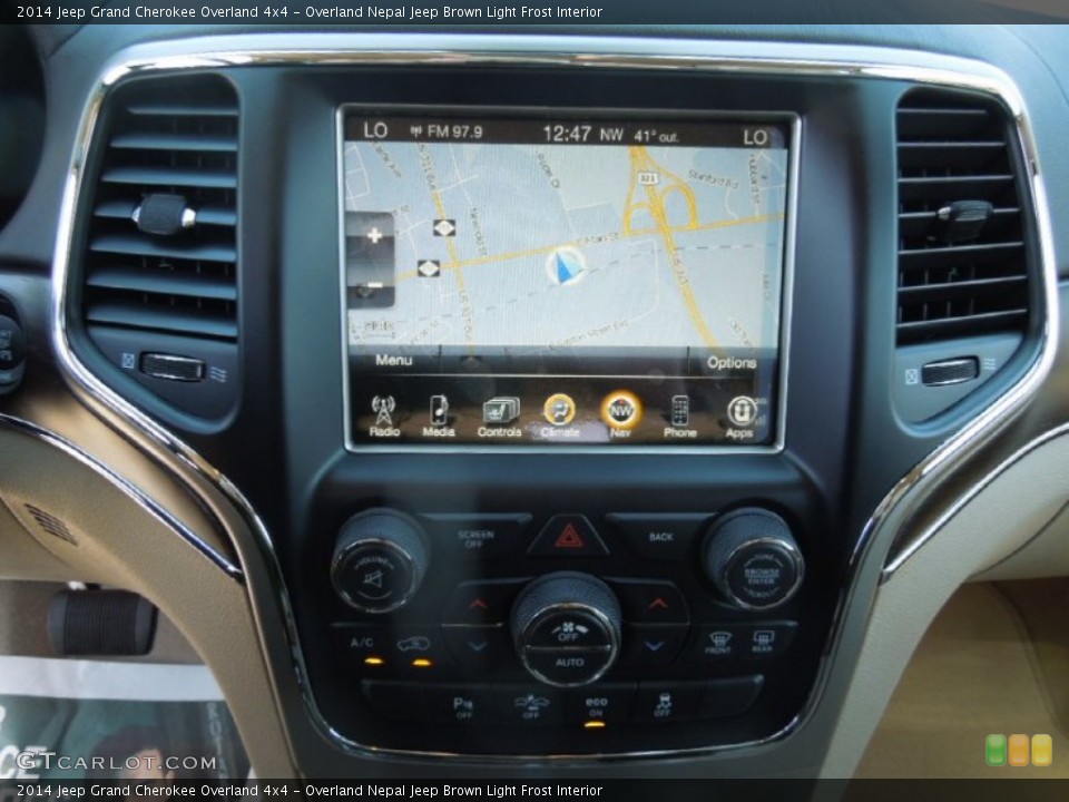 Overland Nepal Jeep Brown Light Frost Interior Navigation for the 2014 Jeep Grand Cherokee Overland 4x4 #78818134