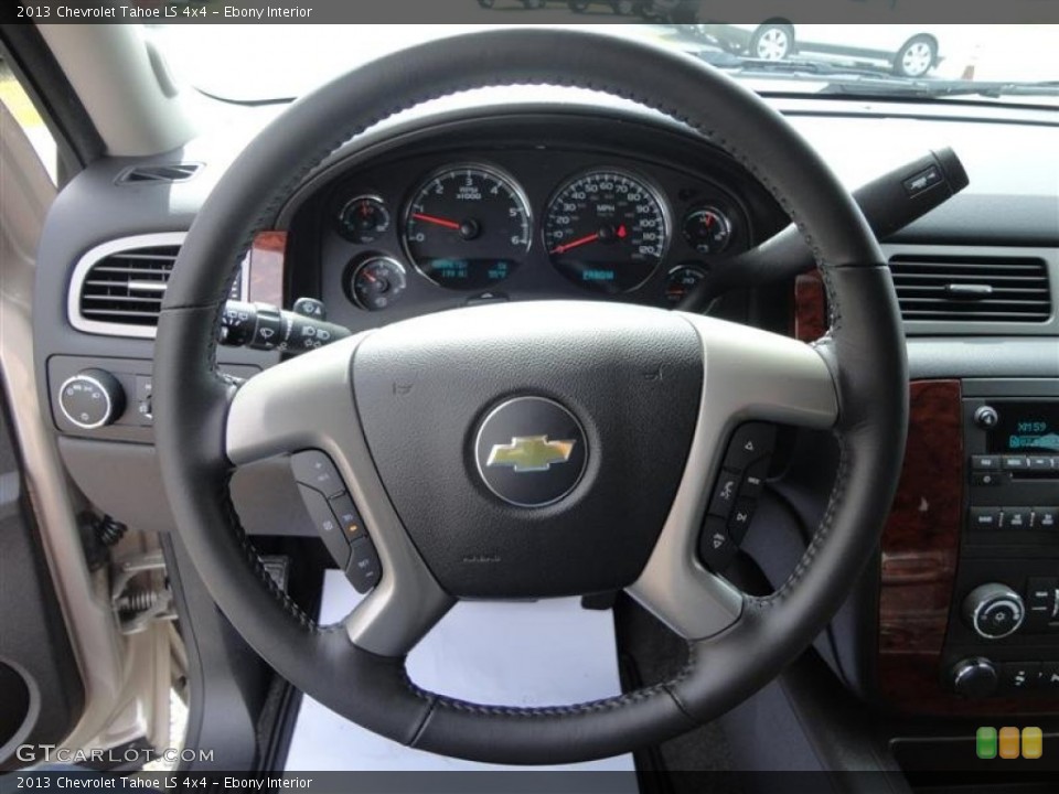 Ebony Interior Steering Wheel for the 2013 Chevrolet Tahoe LS 4x4 #78818751