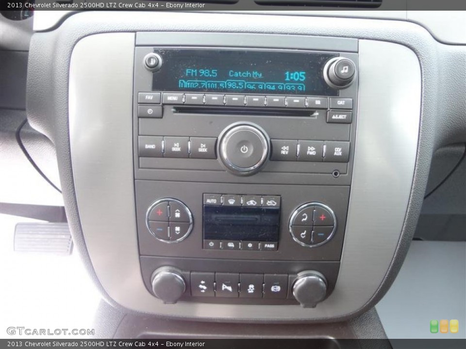 Ebony Interior Controls for the 2013 Chevrolet Silverado 2500HD LTZ Crew Cab 4x4 #78819892