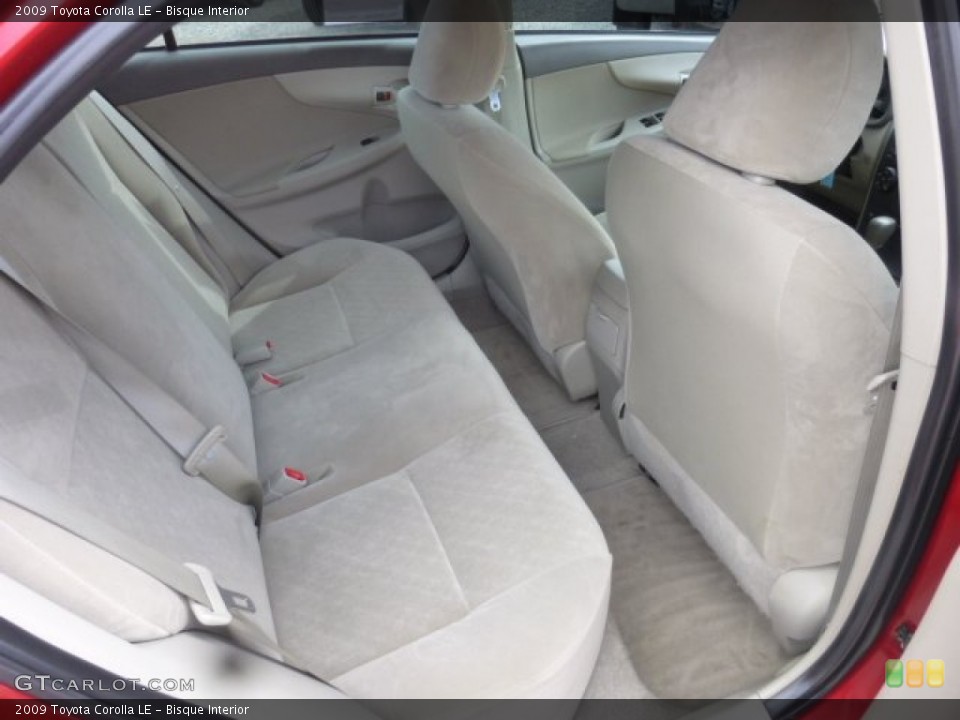 Bisque Interior Rear Seat for the 2009 Toyota Corolla LE #78820208