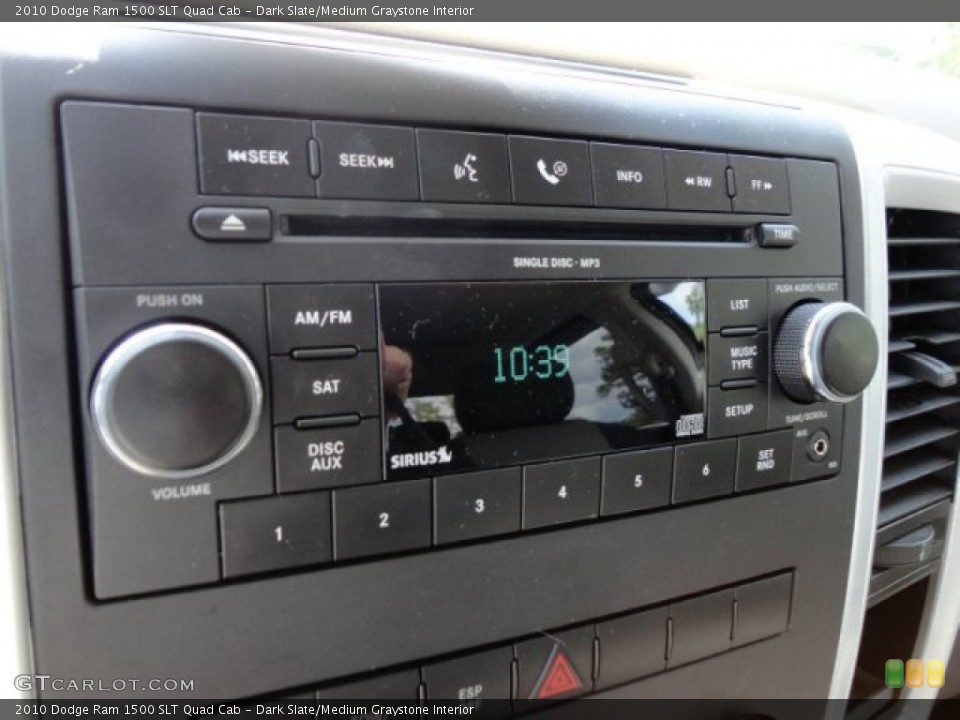 Dark Slate/Medium Graystone Interior Audio System for the 2010 Dodge Ram 1500 SLT Quad Cab #78820889