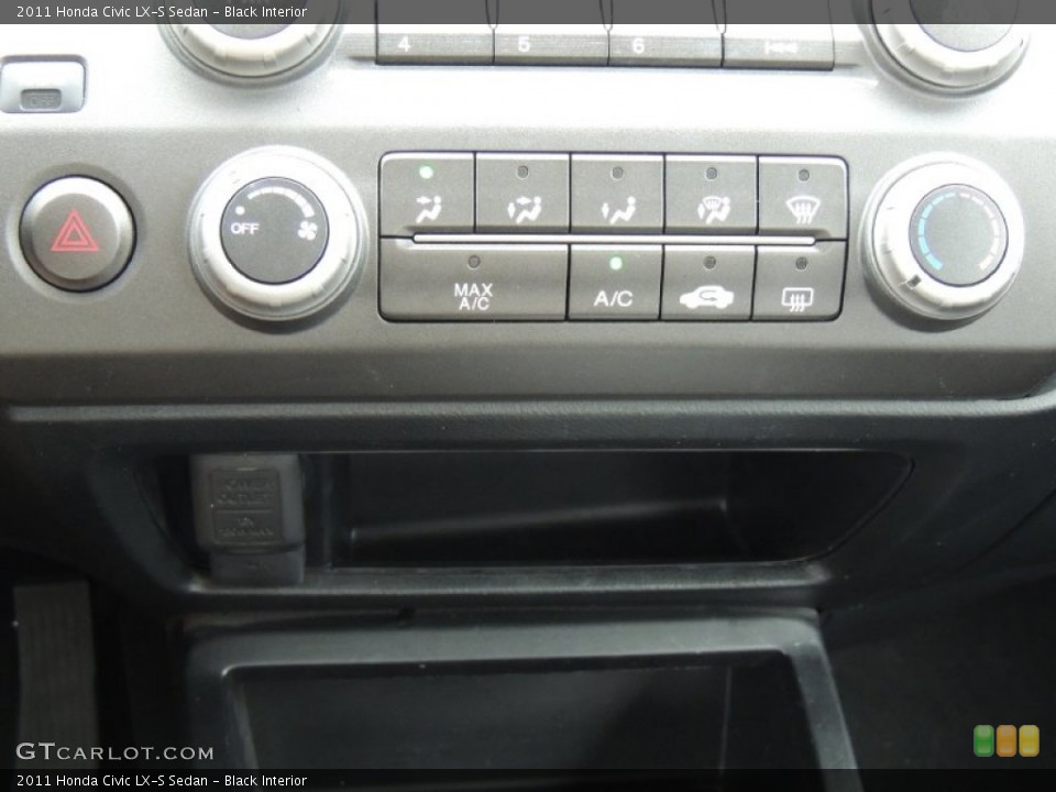 Black Interior Controls for the 2011 Honda Civic LX-S Sedan #78821547