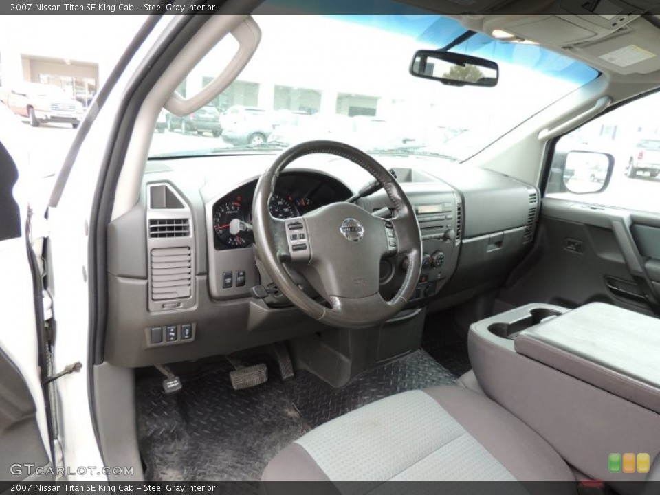 Steel Gray Interior Prime Interior for the 2007 Nissan Titan SE King Cab #78821790
