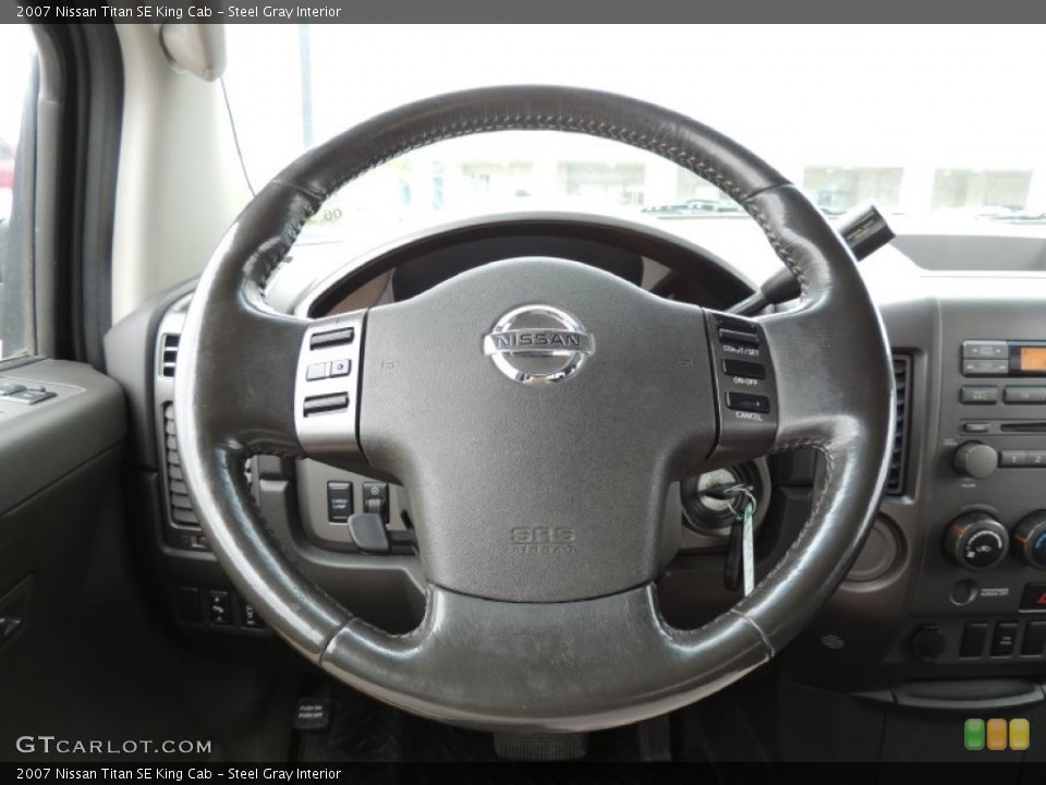 Steel Gray Interior Steering Wheel for the 2007 Nissan Titan SE King Cab #78821810