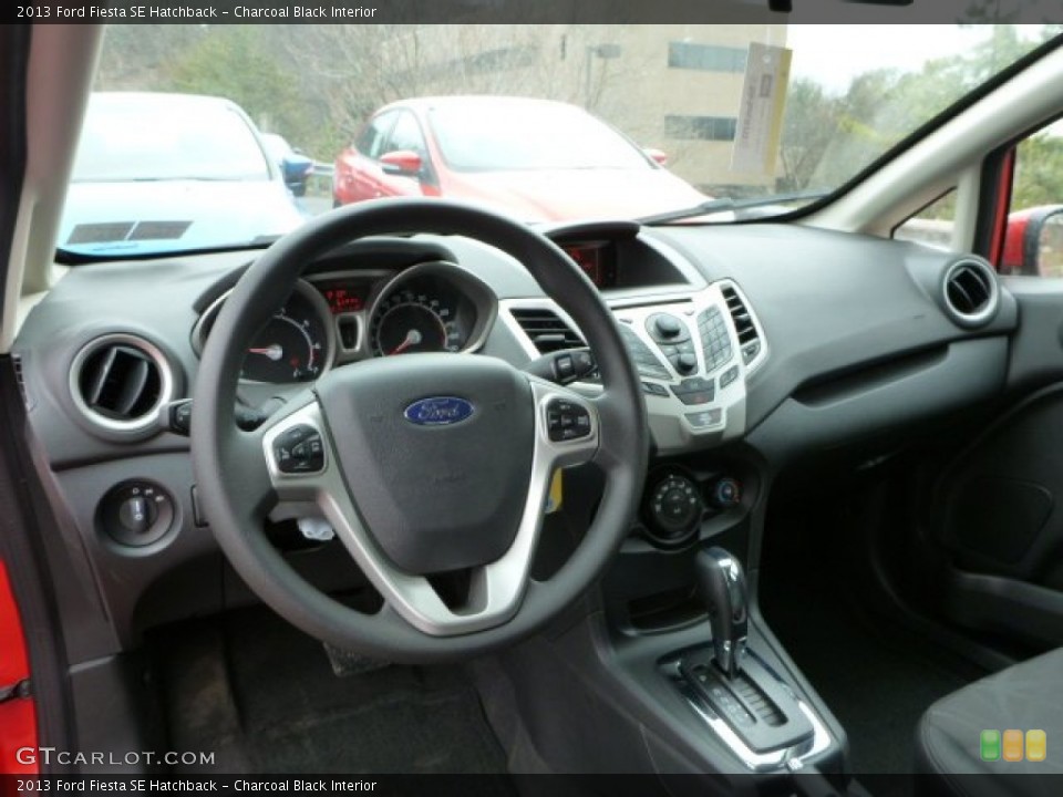 Charcoal Black Interior Dashboard for the 2013 Ford Fiesta SE Hatchback #78822440