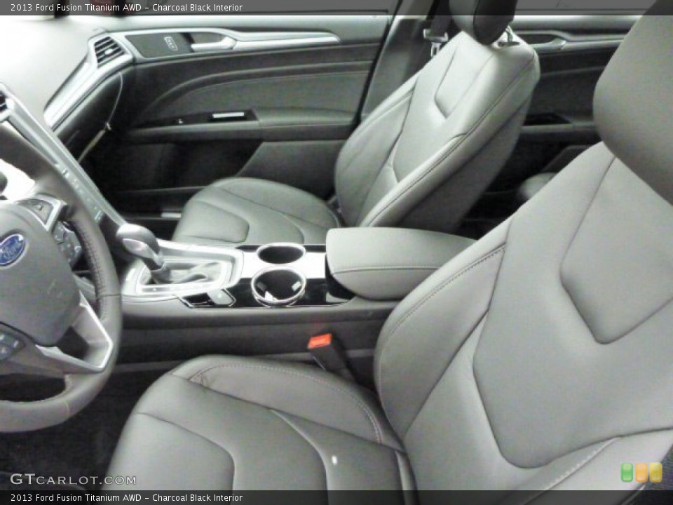 Charcoal Black Interior Photo for the 2013 Ford Fusion Titanium AWD #78822677