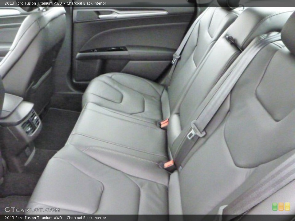 Charcoal Black Interior Rear Seat for the 2013 Ford Fusion Titanium AWD #78822686