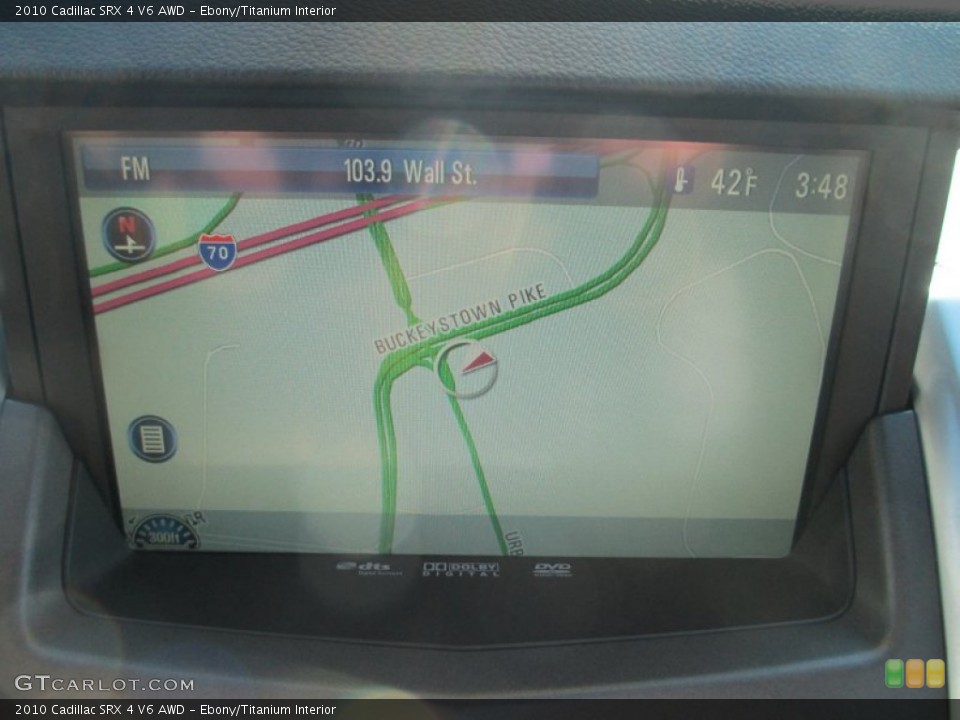 Ebony/Titanium Interior Navigation for the 2010 Cadillac SRX 4 V6 AWD #78823616