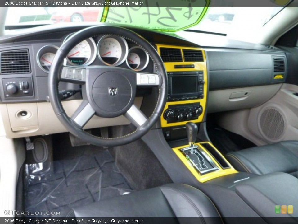 Dark Slate Gray/Light Graystone Interior Dashboard for the 2006 Dodge Charger R/T Daytona #78824207
