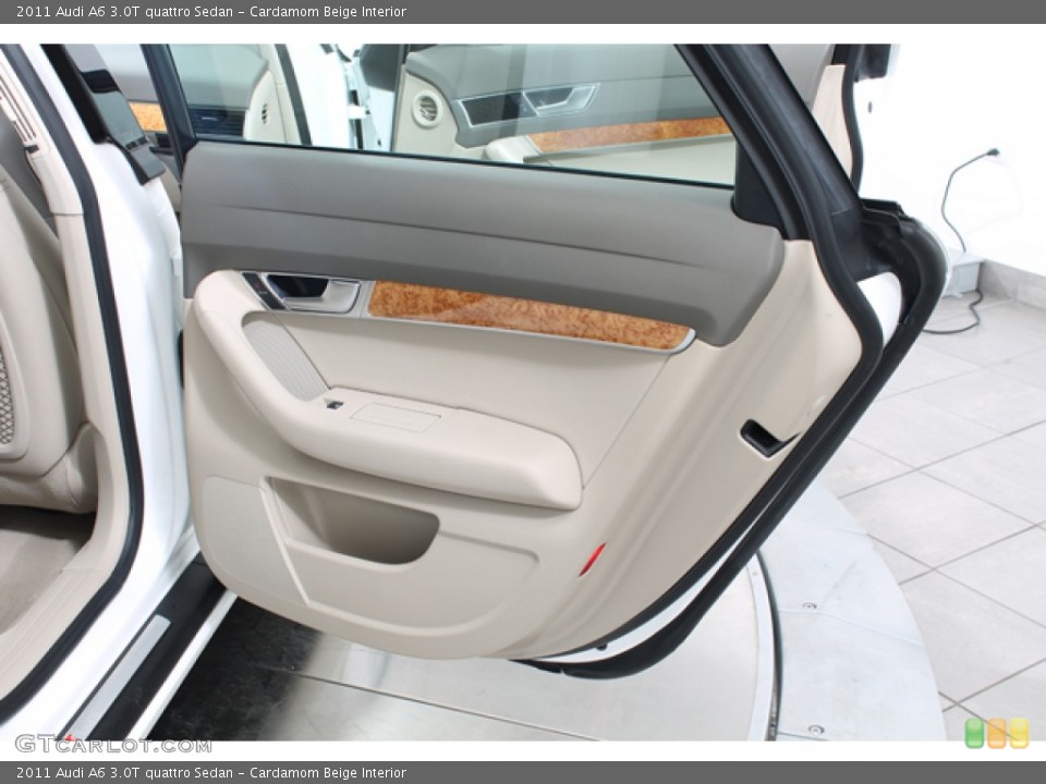 Cardamom Beige Interior Door Panel for the 2011 Audi A6 3.0T quattro Sedan #78825235