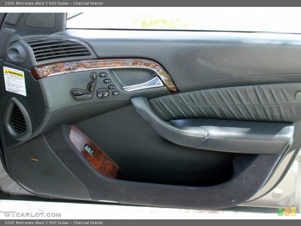 Charcoal Interior Door Panel for the 2005 Mercedes-Benz S 600 Sedan #78825683