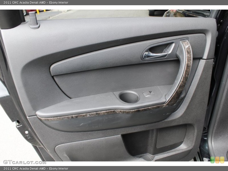 Ebony Interior Door Panel for the 2011 GMC Acadia Denali AWD #78826514