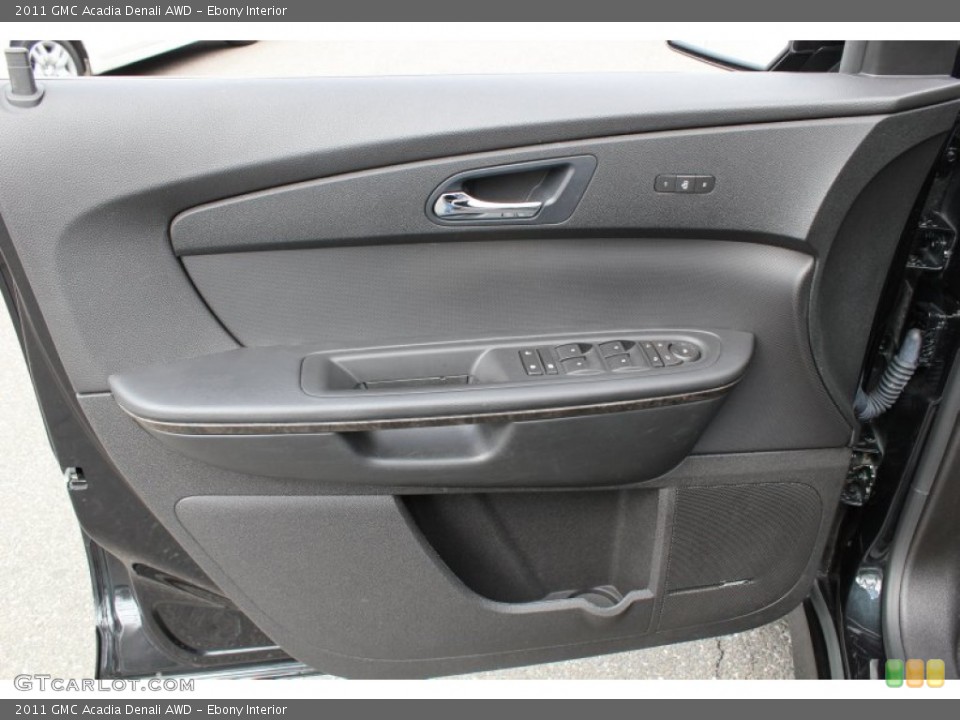 Ebony Interior Door Panel for the 2011 GMC Acadia Denali AWD #78826607