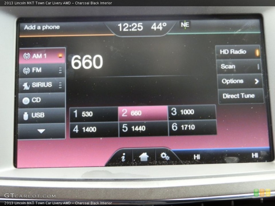 Charcoal Black Interior Audio System for the 2013 Lincoln MKT Town Car Livery AWD #78827075