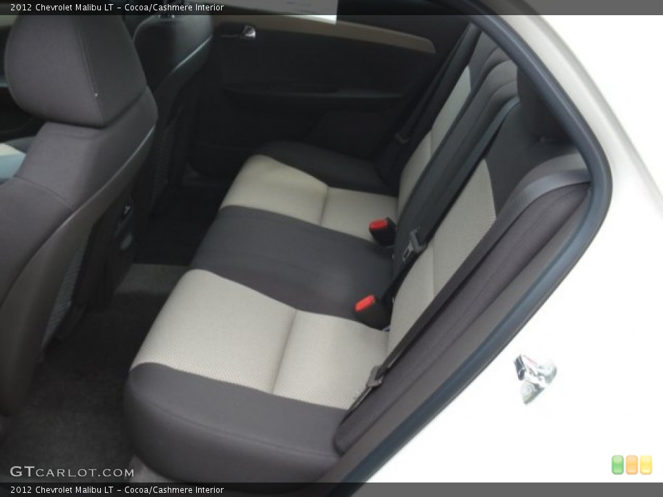 Cocoa/Cashmere Interior Rear Seat for the 2012 Chevrolet Malibu LT #78829510