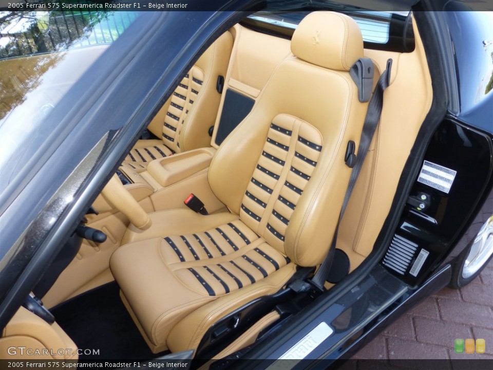 Beige Interior Front Seat for the 2005 Ferrari 575 Superamerica Roadster F1 #78830855