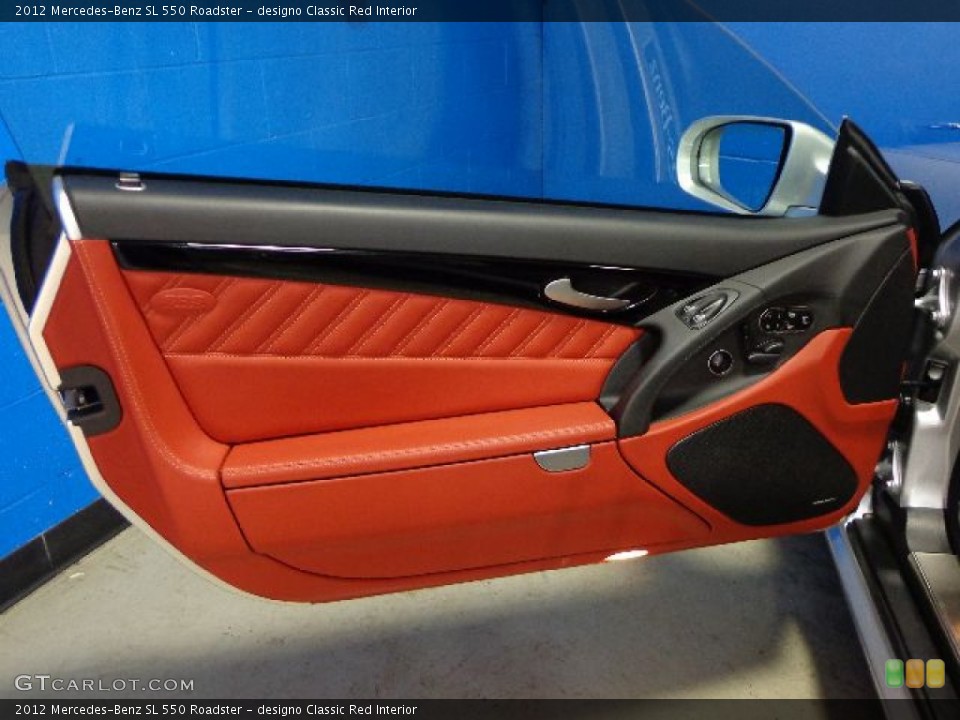 designo Classic Red Interior Door Panel for the 2012 Mercedes-Benz SL 550 Roadster #78830864