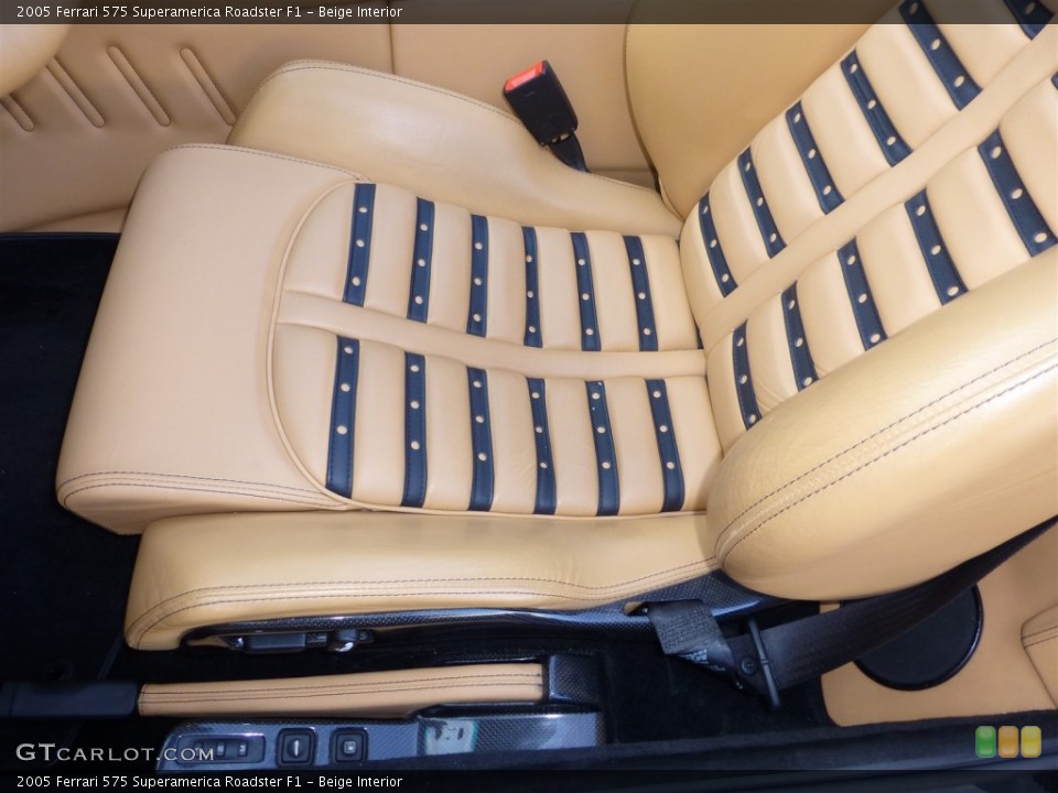 Beige Interior Front Seat for the 2005 Ferrari 575 Superamerica Roadster F1 #78830888